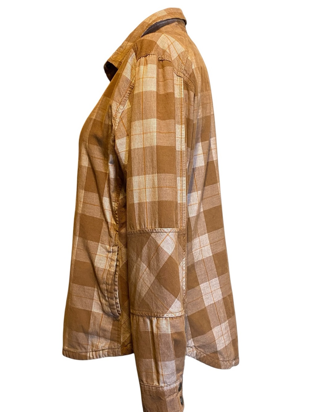 PrAna Porter Park Plaid Organic Cotton Flannel Shirt Shacket Women’s Size XL - Picture 3 of 15